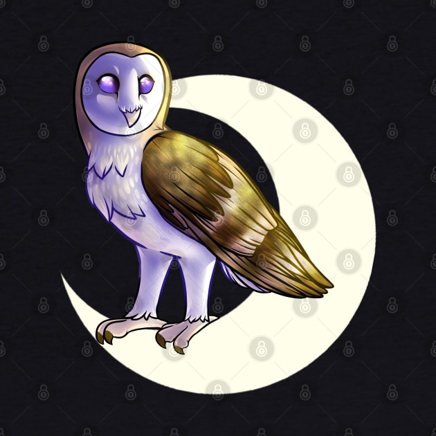 Lunar Barn Owl by leashonlife